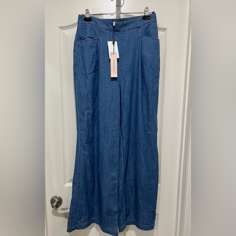 BCBGeneration Blue Denim Trousers NWT - Picture 2 of 7